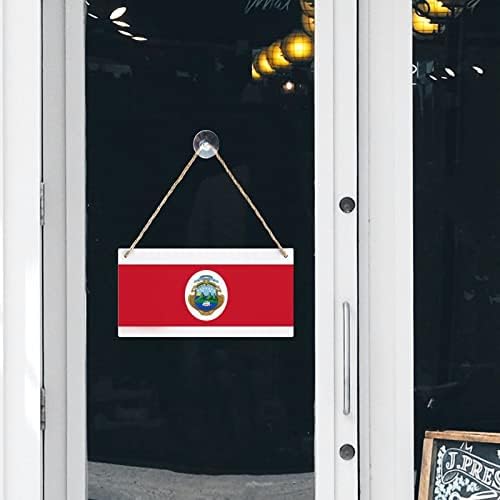 Kostarika zastava dobrodošli drveni natpis Slikanje ploča zidna umjetnost Viseći ukras za kućnu sobu kafića