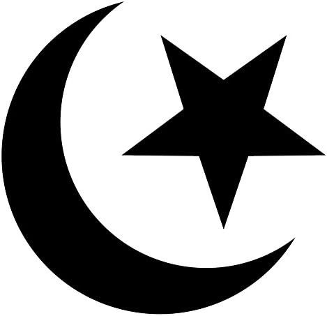 Islam Islamski mohamed polumjesec musliman 6 naljepnica za vinilne naljepnice