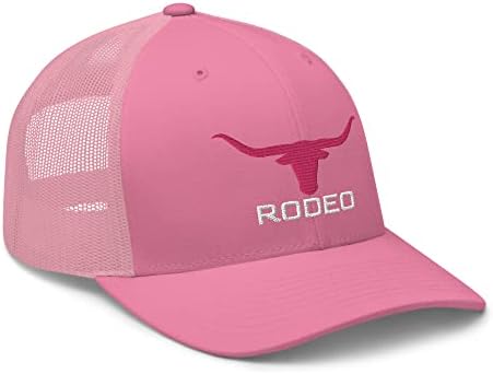Rivemug Ženski rodeo texas ružičasta longhorn zapadni kamiondžija šešir country ranč kauboj vezeni kaputa za bejzbol kapuljača Snapback