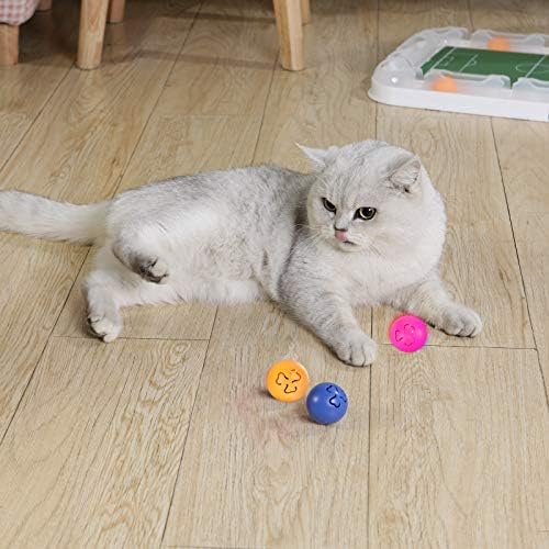 Kuglice igračaka Petellow Cat - [3 pakiranje] - Kuglice za igranje kućnih ljubimaca s Jingle Bell, Catnip, LED, drvene kuglice - Zamjenjive