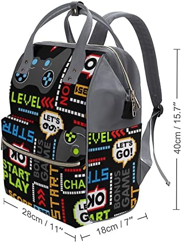 Pixel Game stil pelena s pelenom ruksak stilski majčinstvo multifunkcionalna torba s multifunkcionalnim vodootpornim putovanjima za