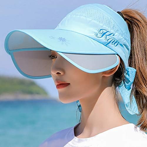 Sunčana kapska disketa na plaži pakiranje vizir Vanjski ženske ženske sunčeve kretene široke ruba plaže sunce vizir šešir djevojčica
