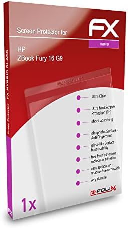 ATFOLIX plastični stakleni zaštitni film kompatibilan s HP ZBook Fury 16 G9 stakleni zaštitnik, 9h hibrid-staklena fx staklena zaslon