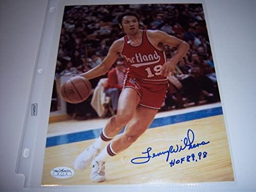 Lenny Wilkens Seattle Supersonics, Hawks, HOF JSA/CoA/Stamp Potpisan 8x10 Photo - Autografirane NBA fotografije
