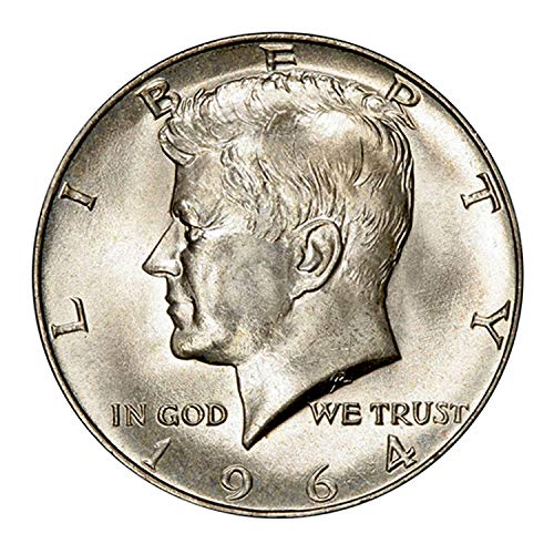 1964. 90% Silver JFK Polu dolara sjajno necirkulirano pola dolara Bu