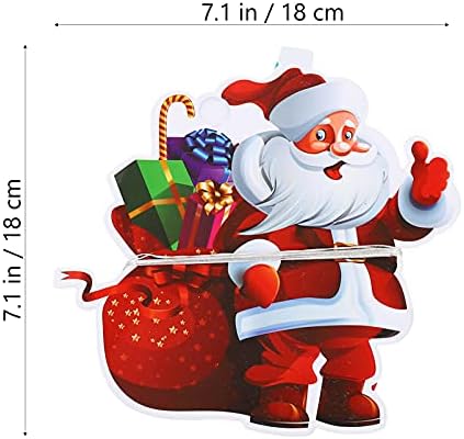 ValIclud kamin dekor 2pcs božićni transparenci Viseći bunding vijenskog papira božićno drvce Djeda Mraza Viseći ukrasi za zid za zid