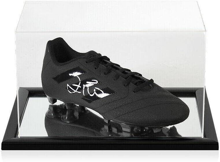 Zico potpisana nogometna čizma - Adidas Blackout - U slučaju akrilnog prikaza - Autografirani nogomet