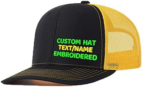 Dizajnirajte vlastiti mrežični kamionski šešir prilagođeni naziv/tekst vezeni šešir smiješna modna kapka na otvorenom