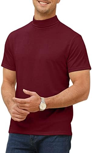 Angbater modni muški majica kratkih rukava s kratkim rukavima Osnovna tanka košulja pod košnicama donja majica pulover u boji majice