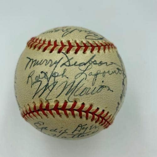 Lijepo 1948 St. Louis Cardinals vs. Tim Brooklyn Dodgers potpisao je bejzbol JSA CoA - Autografirani bejzbol