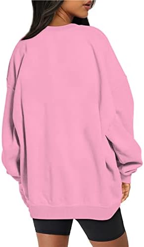 Ženske predimenzionirane trenirke za runo vrhovi dugih rukava kapljice za pulover na ramenu duksericu ležerne debele kapuljače