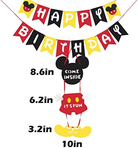 Heeton Mickey prvi rođendan Kit Mouse 1. rođendan torta Topper baloni ukrasi za zabavu visoke stolice za natpise za vrata Mickey Tema