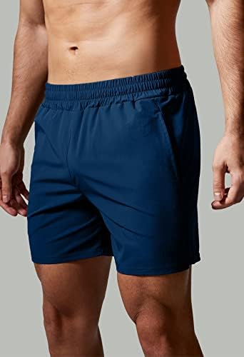 Teretana revolucija muške 5 '' trening atletic brze suhe kratke hlače trčanje trening s džepovima s patentnim zatvaračem