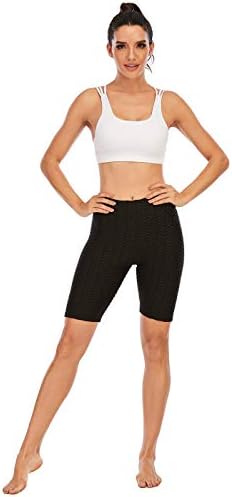 Aling visoki struk za dizanje stražnjice joge kratke hlače za žensku kontrolu trbuha teksturirane kratke hlače sportska teretana koja