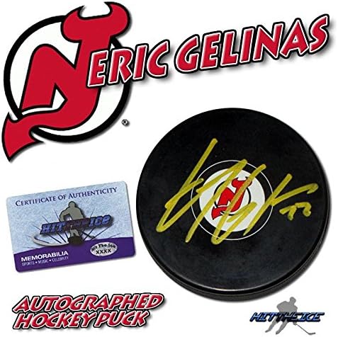 Eric Gelinas potpisao je pak NJ DAVILS s autogramom koa - NHL Pak s autogramom koa