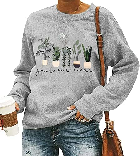 FCHICH Samo još jedna biljna dukserica Žene ležerne vrtlarske pulovera dugih rukava U zatvorenom biljnom ljubavnicu poklon majice