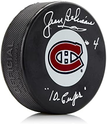 Šapa s autogramom Žana Beliva Montreal Canadiens i 10 kupa na bilješku NHL šapa s autogramima
