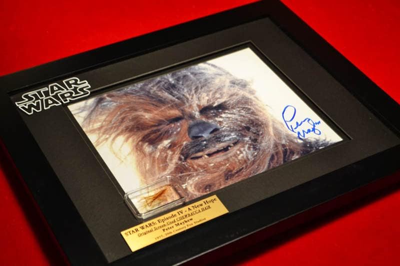 Poput Chewbacca zaslon za kosu, potpisan Peter Mayhew Autografirana fotografija + bonus !!! Komad reputa Star Star! COA london Propor