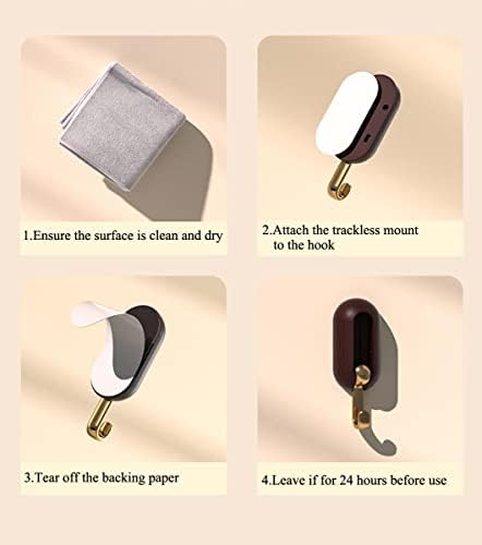 8 pakiranja samo -ljepljivih zidnih kuka za viseće ključeve ručnike torbice kapice šalovi, ukrasna kuka, teške vodootporne kuke za