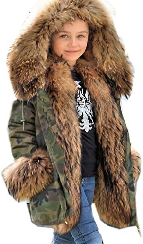 Aofur djeca unisex kaput zima crna jakna odmrznice parka casual kapuljača topli rov nadmašuje dječju odjeću za djevojčice dečke