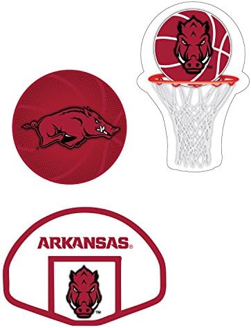 Arkansas Razorbacks košarka 3 paket magnet set-arkansas košarkaški magneti