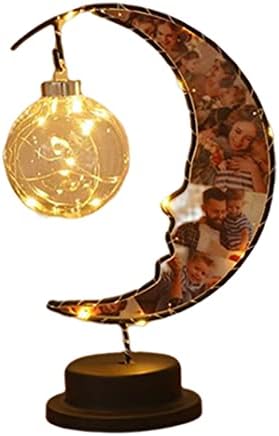 Personalizirana Mjesečeva svjetiljka foto Mjesečeva Ramazanska Stolna svjetiljka za blagdanske ukrase rođendanski pokloni dječja noćna