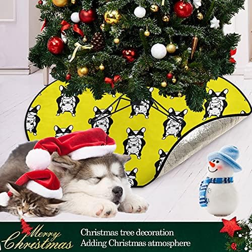 visesunny smiješni buldog životinja božićno drvce prostirka stajalište stalak za podov Zaštitnik upijajući stablo stalak za zaštitu