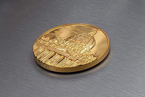2022 de Tiffany Art Powercoin San Pietro u Vaticanu 5 oz zlata 500 $ Palau 2022 dokaz