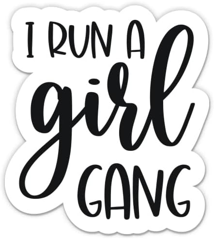Vodim naljepnicu Girl Gang - naljepnica od 3 prijenosnog računala - vodootporni vinil za automobil, telefon, boca s vodom - Smiješna