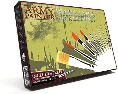 Vojska slikar mokra paleta, hidro pakiranje i mega četkica set alati za minijaturno slikanje, elegantna paleta s mjestom za minijaturne