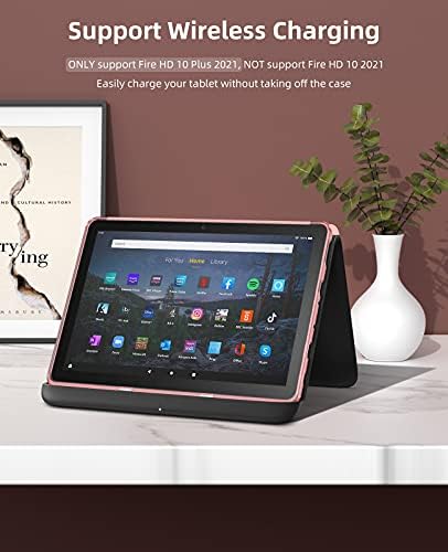 Moko futrola s 2-paketom, zaštitnik od staklenog zaslona uklapa se potpuno novom Kindle Fire HD 10 i 10 plus tablet 10.1 , meka TPU