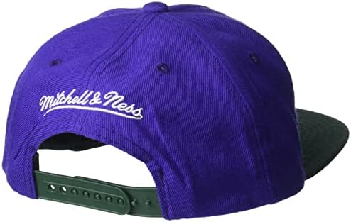 Klasični Snapback šešir u boji od 2 tone-Ljubičasta / tamnozelena / Flip