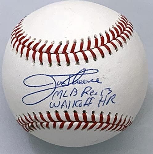 Jim Thome Autographid Cleveland Indijanci White Sox blizanci Phillies MLB bejzbol w/mlb rec 13 WalkOff HR Beckett svjedočio - Autografirani