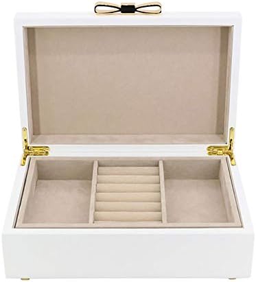 Topyl prijenosna kutija za nakit za djevojčice, dvoslojna kutija za nakit, organizator nakita s uklonjivim poklon ladice za voljene