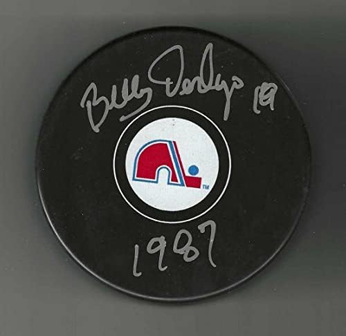 Bill Derlago potpisao je Kvebek Nordics NHL golove s autogramima.