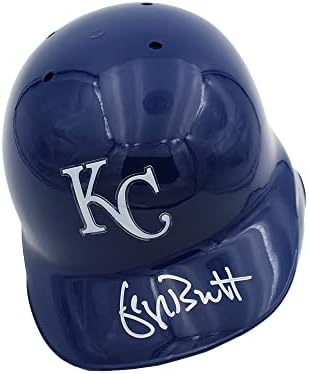 George Brett autogramirani/potpisani Kansas City Rawlings plava bejzbol kaciga