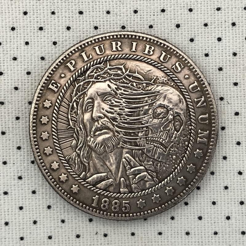 38 mm Antique Silver Dollar Coin American Morgan Tramp Coin 1885cc Craft 103
