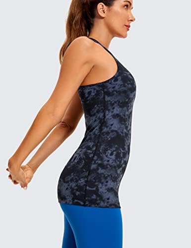CRZ Yoga Racerback vježbanje tenkovske vrhove za žene duge atletske joge majice bez rukava Slim Fit