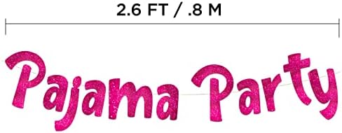 PIJAMA PARTY PINK GLITTER - Slumber Party - Pidžama zabava - Noć djevojčica u ukrasima, zalihama, usluzi i darovima