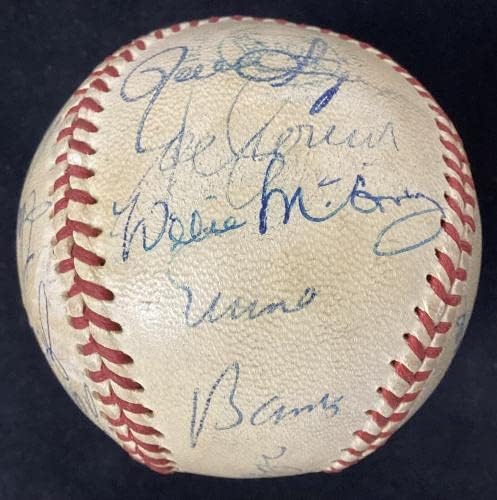 Hall of Famers potpisao bejzbol Jec Joe DiMaggio Ted Williams +18 Autos Hof JSA - Autografirani bejzbol