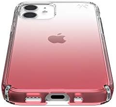 Speck Products Presidio Perfect-Clear Ombre iPhone 12 mini futrola, polikarbonat, kompatibilni bežični punjenje, Clear/Vintage Rose