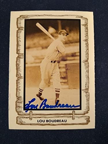 1980. Cramer Sports Lou Boudreau Auto Autograph Baseball Legends *NV04A - Autografirani bejzbol