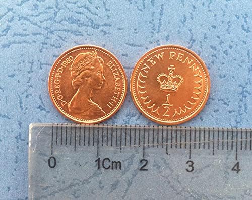 Europski britanski 1-2 peni 0,5 novčića kovanica za inozemne kovanice