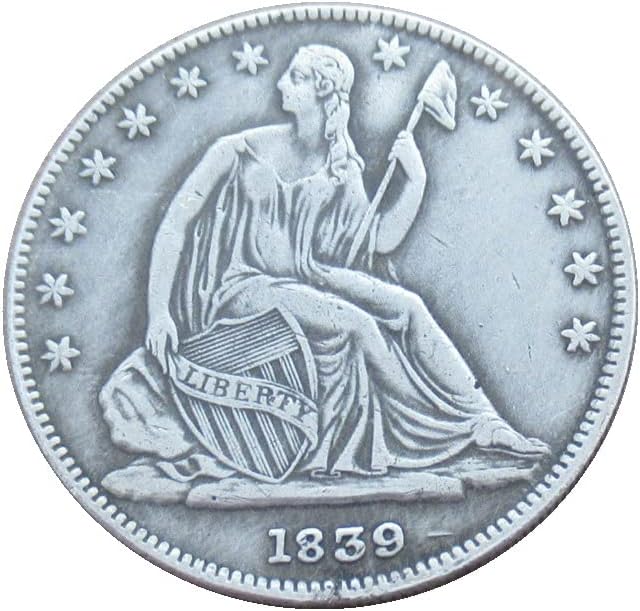 Američka zastava pola dolara 1839 Srebrna replika replika komemorativna kovanica