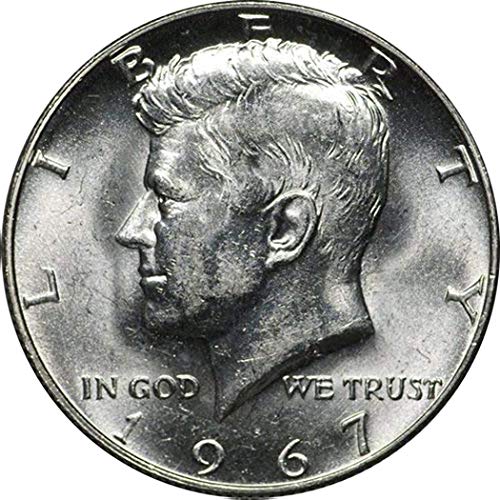 1967. Kennedy srebrni pola dolara u kapsuli zraka i deluxe zaslon
