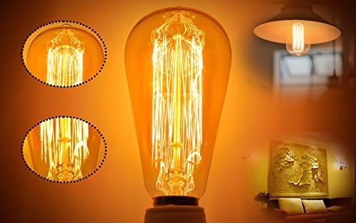 Edison žarulja od 40 vata u starinskom Vintage stilu prigušiva 926 / 927 žarulja sa žarnom niti 964 žarulja jantarne boje Topla za