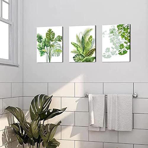 Enarly zeleni list platna zidna umjetnost minimalistički jednostavna slika tropska lišća slikanje botaničkih biljaka Umjetnička djela