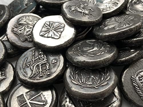 Grčke kovanice mesing srebrni antikni zanati, inozemne komemorativne kovanice nepravilna veličina tipa 91