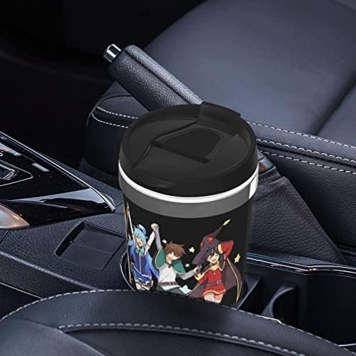 Uogeep anime konosuba dvostruko izolirana šalica kave prijenosna šalica od nehrđajućeg čelika modne putničke šalice