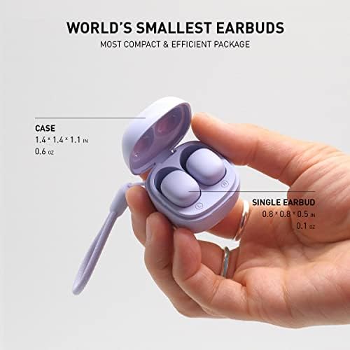 Adv. 500 istinskih bežičnih ušiju, najmanji svjetski bežični BT 5.2 slušalice širokog raspona, kontrola dodira, ugrađeni mikrofon,